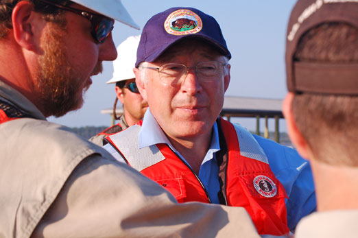 Interior Secretary Salazar Tours Bon Secour Wildlife Refuge