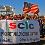 March for America Crosses the Historic Edmund Pettus Bridge in Selma