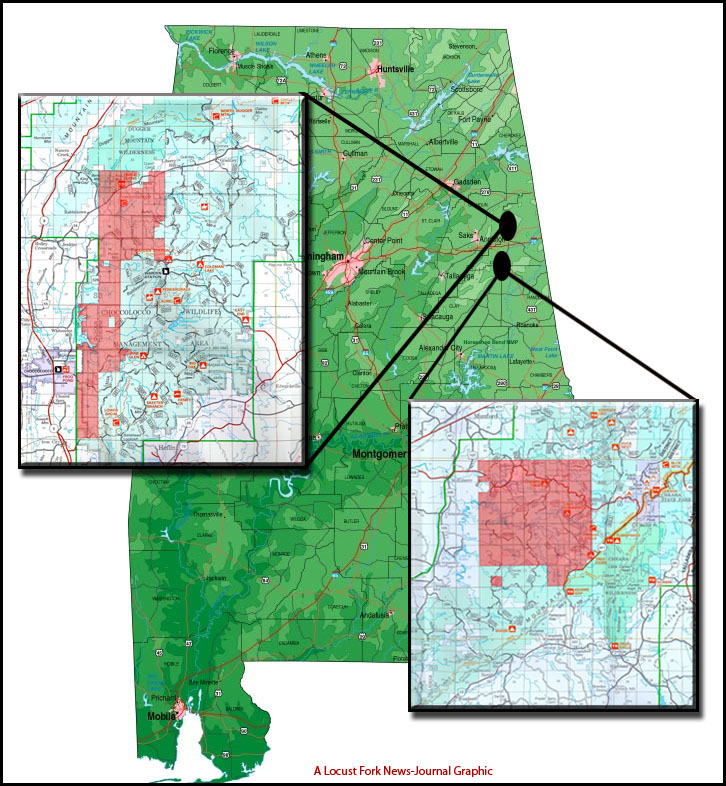 finalzoommap2 - Sierra Club Asks U.S. Forest Service to Withdraw Oil and Gas Lease Sale in Talladega National Forest