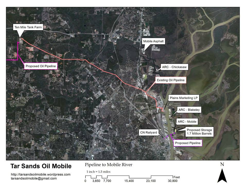 tarsandsoilmobile - Environmental Groups File Lawsuit Challenging Oil Pipeline in Mobile Watershed